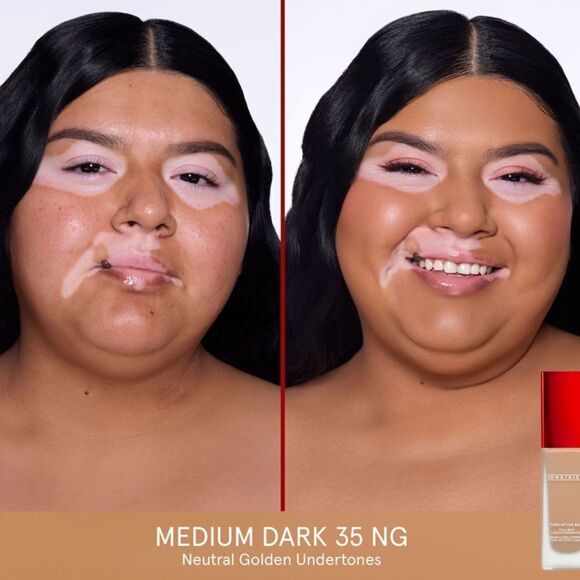 🌷One/Size 35 Medium Dark Turn Up The Base Liquid Foundation New FullSz - Picture 3 of 13